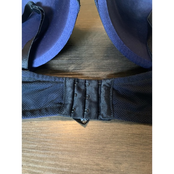 Torrid Black & Blue Strappy Mesh Cage Bra 40DD (E) - Picture 15 of 16